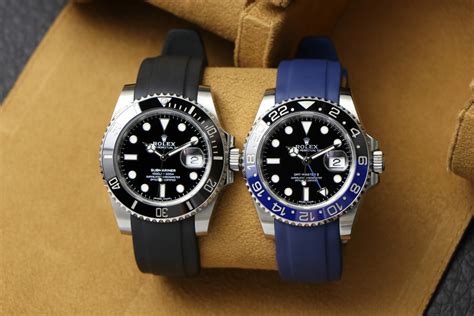 colored rolex rubber strap|Rolex rubber strap for submariner.